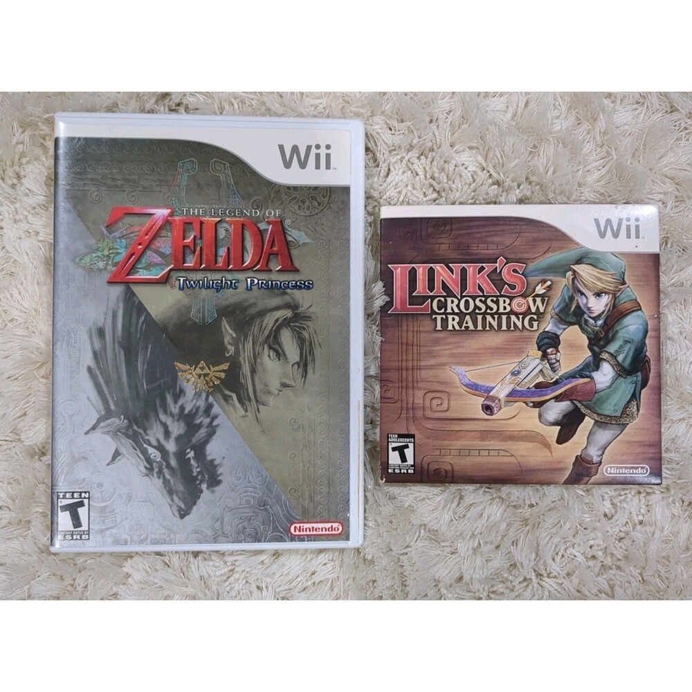 The Legend of Zelda Twilight Princess + Link's Crossbow Training Nintendo Wii